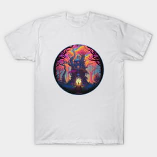 Psychedelic Tree Temple T-Shirt